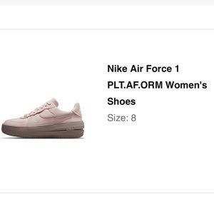 Nike platform Air Force shoes